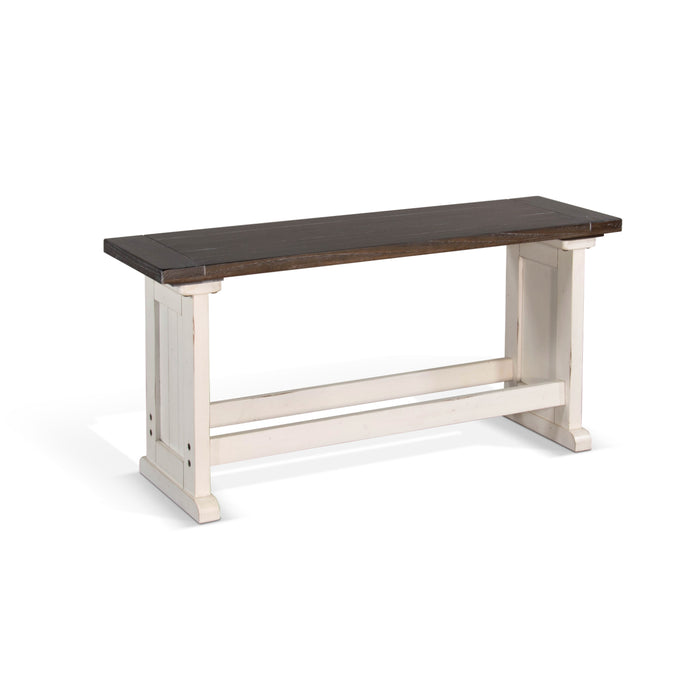 Sunny Designs Counter Wood Side Bench European Cottage