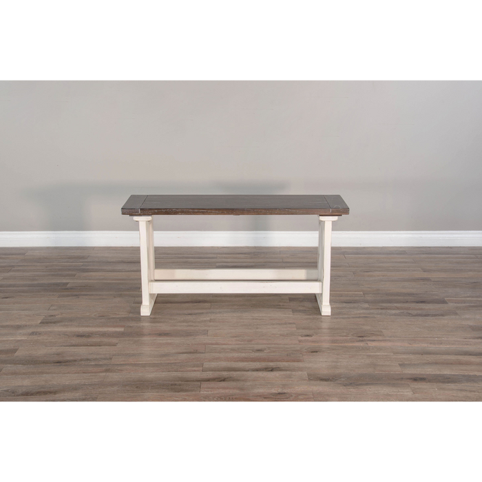 Sunny Designs Counter Wood Side Bench European Cottage