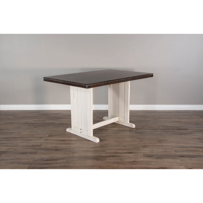 Sunny Designs Rectangular Wood Counter Height Dining Table European Cottage