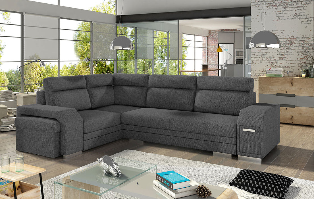 Maxima House Sectional FULL XL Sleeper Sofa MAGNUS S with storage MIR042