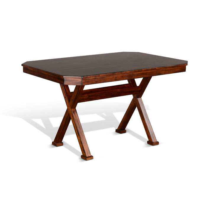 Sunny Designs Rectangular Wood Dining Table Vintage Mocha