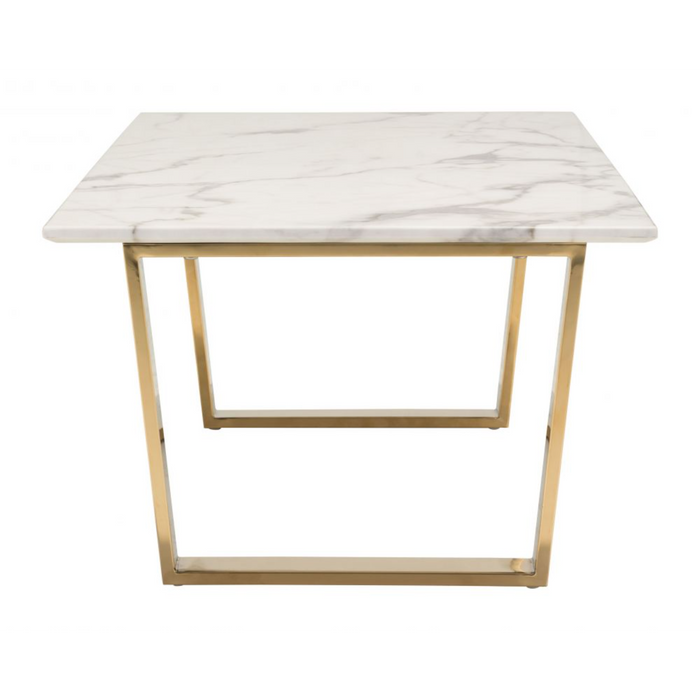 Zuo Atlas Coffee Table White & Gold