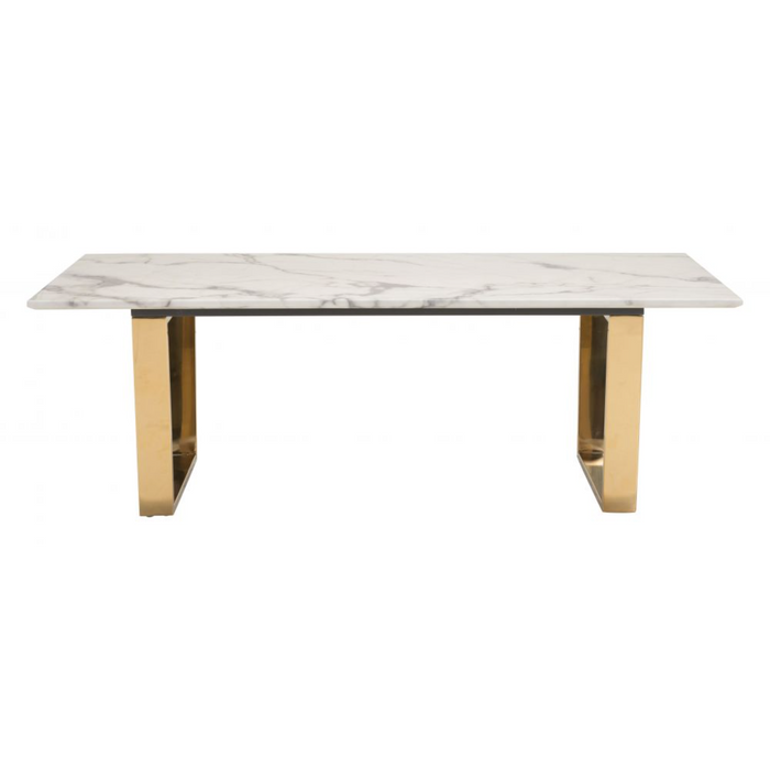 Zuo Atlas Coffee Table White & Gold