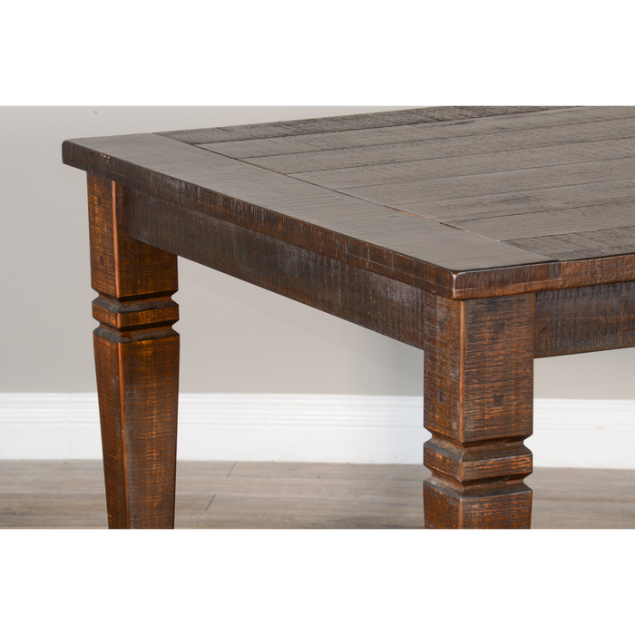 Sunny Designs Extension Dining Table with Butterfly Leaf Tobacco Leaf