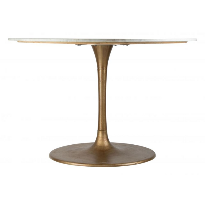 Zuo Ithaca Dining Table White & Gold