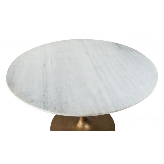 Zuo Ithaca Dining Table White & Gold