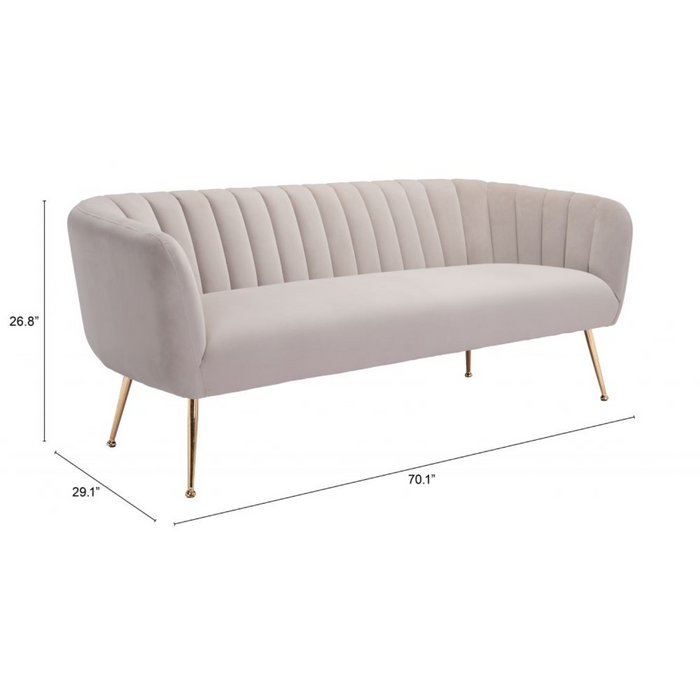 Zuo Deco Sofa Beige