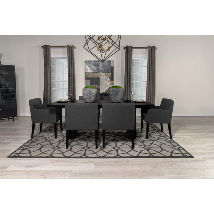 Coaster Catherine 7-piece Rectangular Dining Room Table Set Black