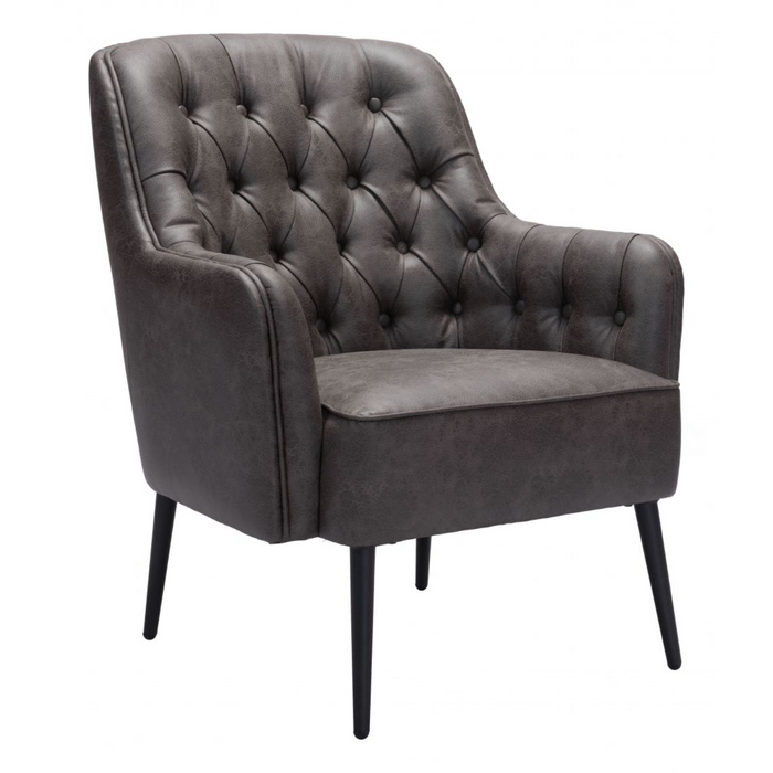 Zuo Tasmania Accent Chair Vintage Black