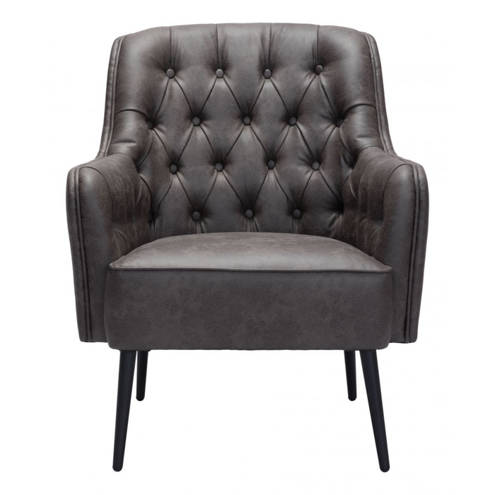 Zuo Tasmania Accent Chair Vintage Black