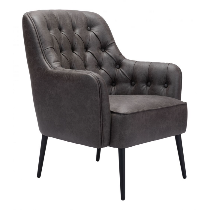 Zuo Tasmania Accent Chair Vintage Black