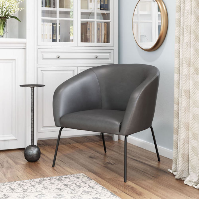 Zuo Quinten Accent Chair Vintage Gray