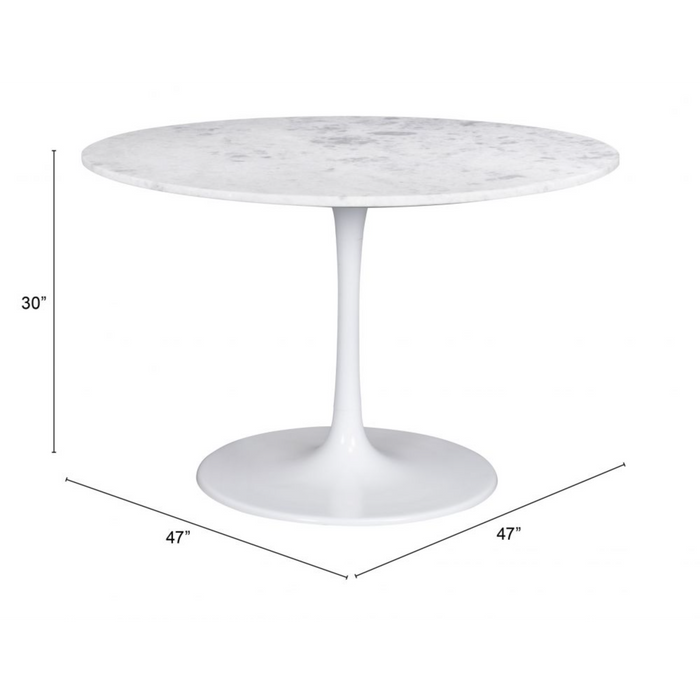 Zuo Phoenix Dining Table White