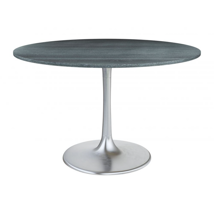 Zuo Metropolis Dining Table Gray & Silver