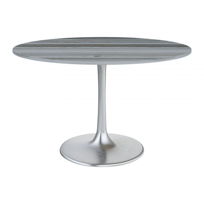 Zuo Star City Dining Table Gray & Silver