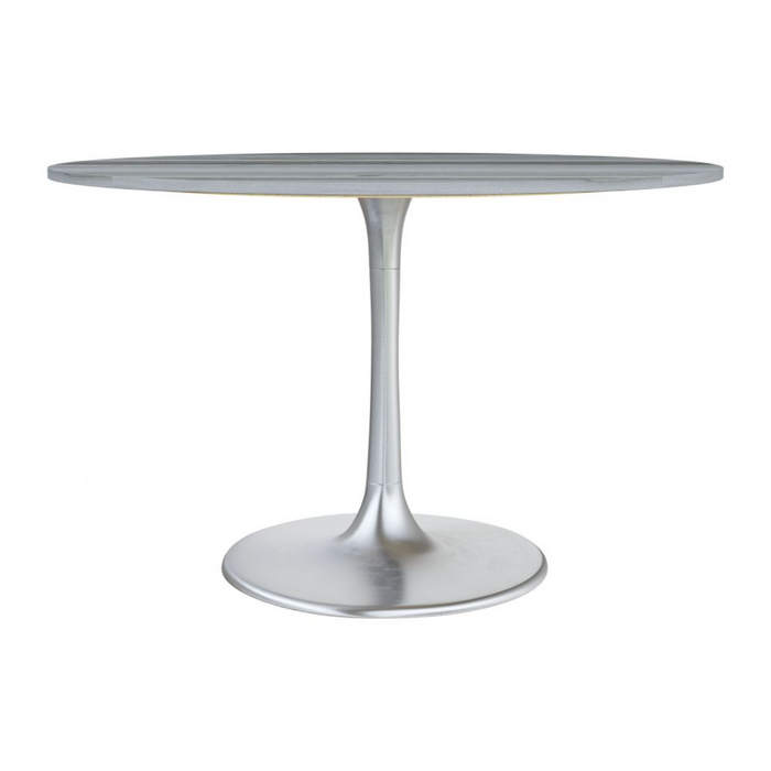 Zuo Star City Dining Table Gray & Silver