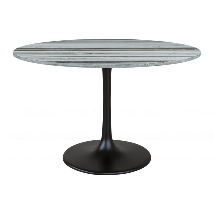 Zuo Central City Dining Table Gray & Black