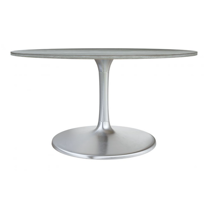 Zuo Star City Dining Table (60") Gray & Silver