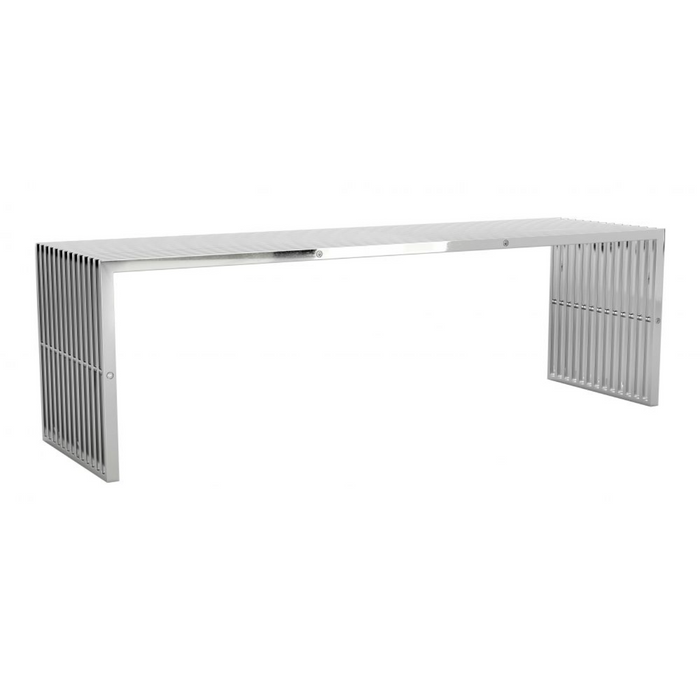 Zuo Tania Bench Silver