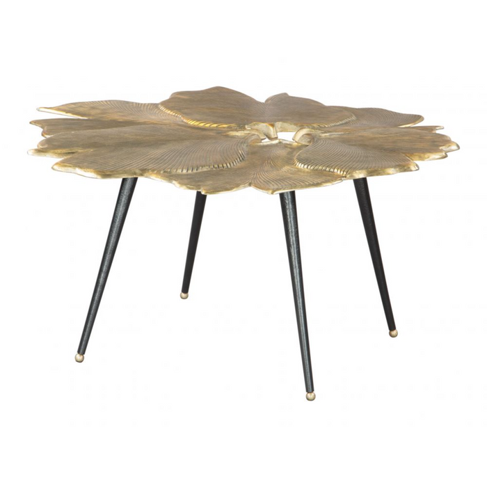 Zuo Gingko Coffee Table Antique Brass