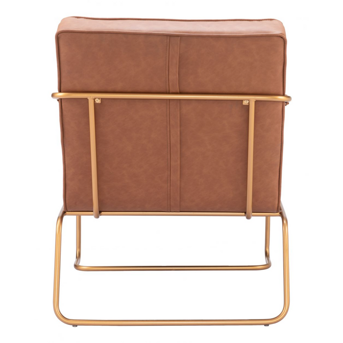 Zuo Dallas Accent Chair Vintage Brown