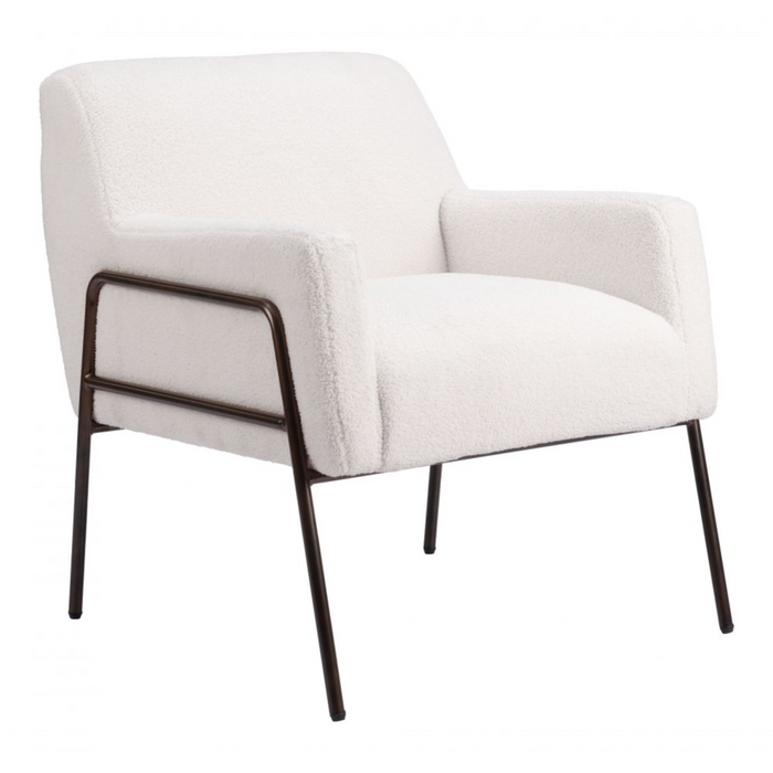 Zuo Charleston Accent Chair Cream