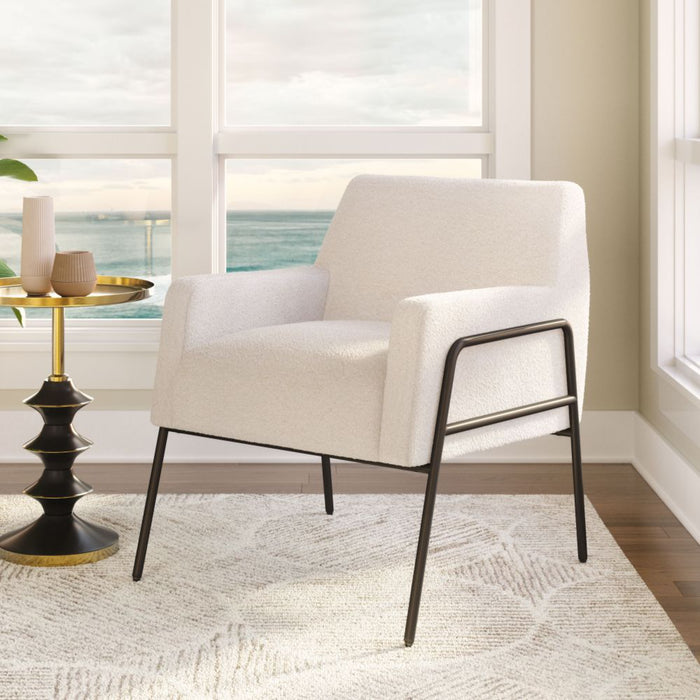 Zuo Charleston Accent Chair Cream