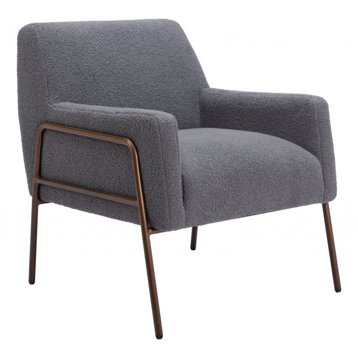 Zuo Charleston Accent Chair Gray