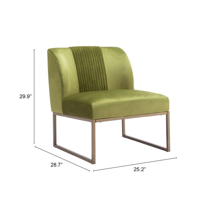 Zuo Sante Fe Accent Chair Olive Green