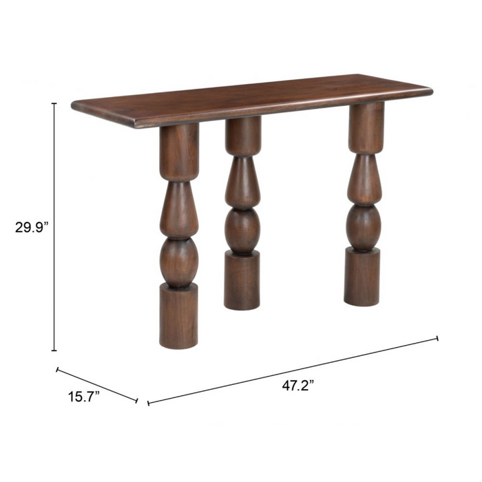 Zuo Split Console Table Brown