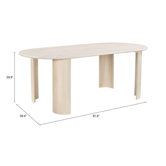 Zuo Risan Dining Table Natural