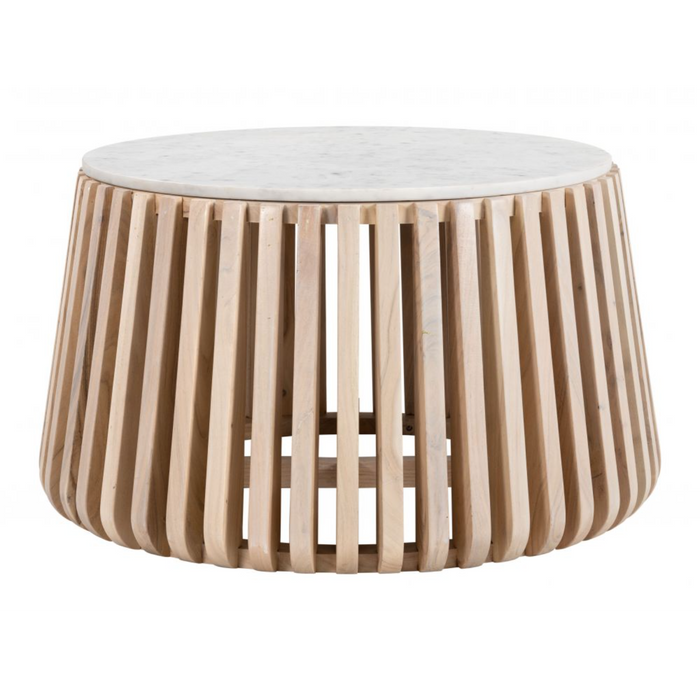 Zuo Cyprus Coffee Table White & Natural