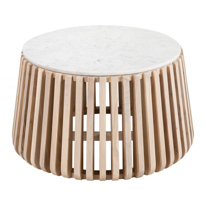 Zuo Cyprus Coffee Table White & Natural