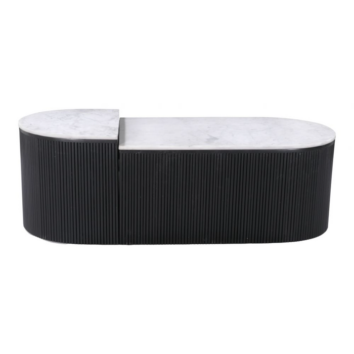 Zuo Ormara Coffee Table Set White & Black