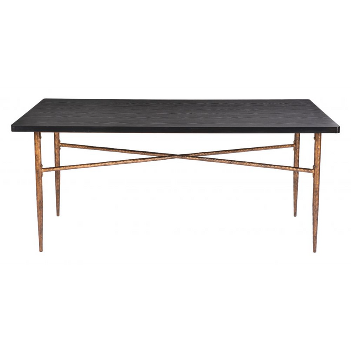 Zuo Nida Dining Table Black & Bronze