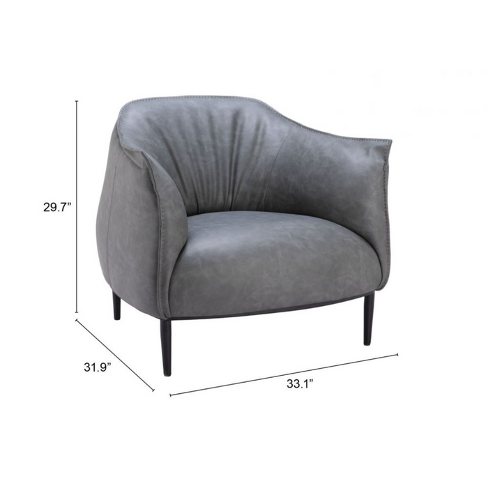 Zuo Julian Accent Chair Gray