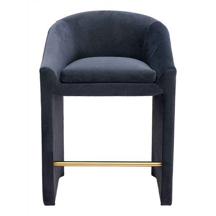 Zuo Emas Counter Stool Midnight Gray