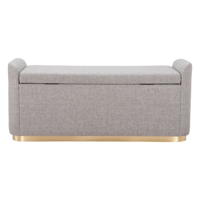 Zuo Dobo Storage Bench Gray