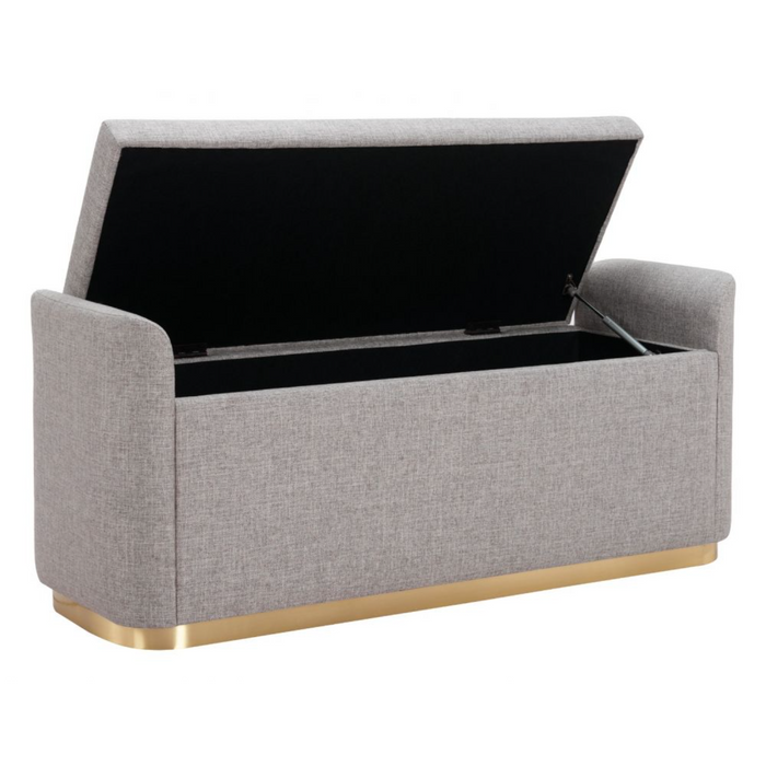 Zuo Dobo Storage Bench Gray