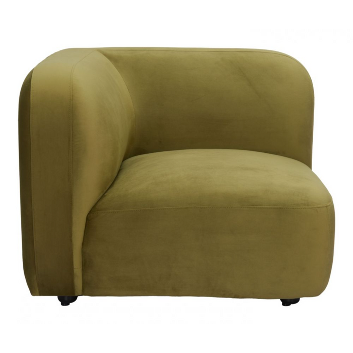 Zuo Biak Corner Chair Green