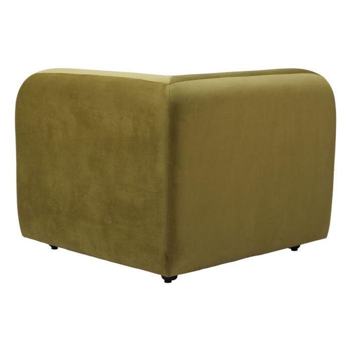 Zuo Biak Corner Chair Green