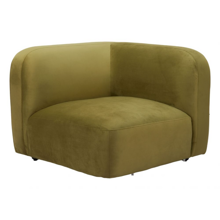 Zuo Biak Corner Chair Green