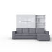 Maxima House Murphy Bed (Wall Bed With a Sofa and Bookcase) - Bed & Sofa Hub