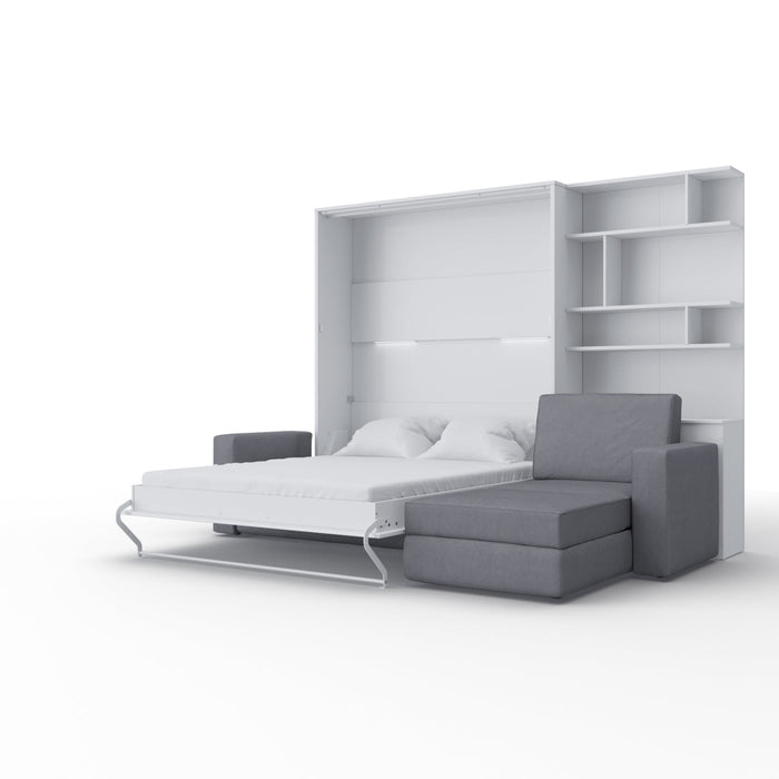 Maxima House Murphy Bed (Wall Bed With a Sofa and Bookcase)