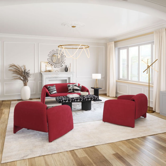 Zuo Horten Accent Chair Red - Bed & Sofa Hub