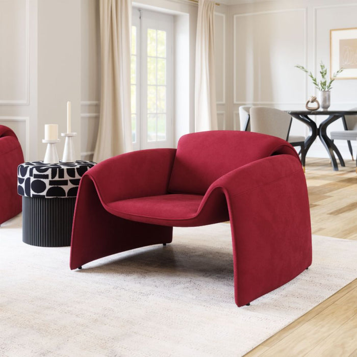 Zuo Horten Accent Chair Red