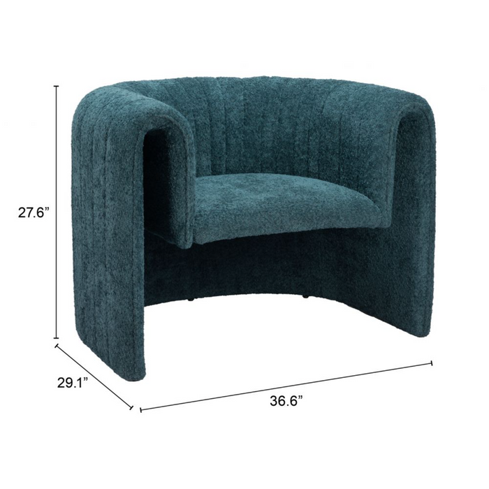 Zuo Viana Accent Chair Aquamarine