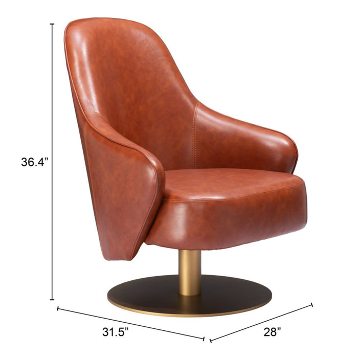 Zuo Withby Accent Chair Brown