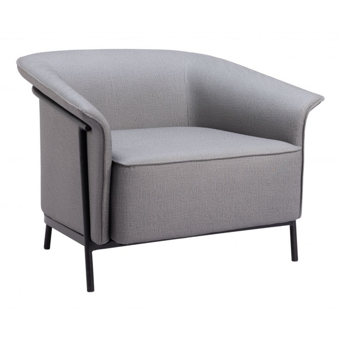 Zuo Burry Accent Chair Slate Gray