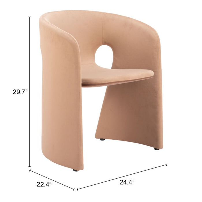 Zuo Rosyth Dining Chair Tan